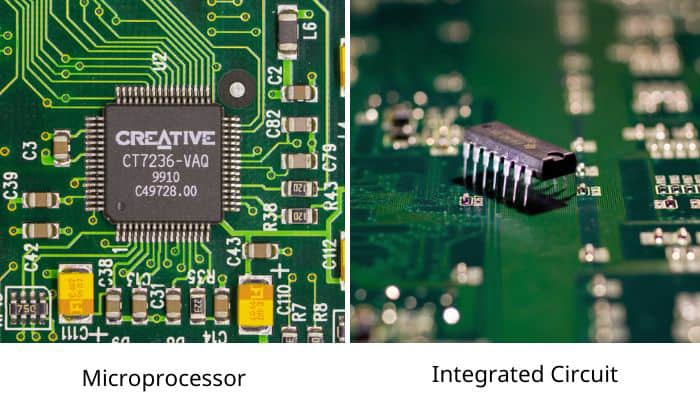 How is a Microprocessor Different From an Integrated Circuit